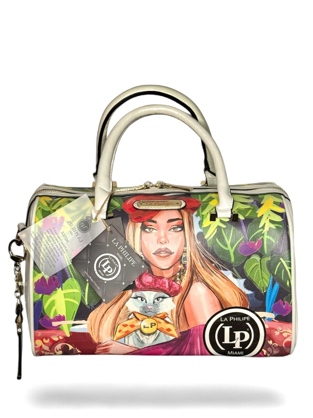 La Philipe "Blooming Garden" Satchel Handbag - NWT